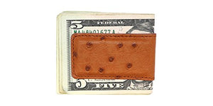 Magnetic Money Clip in Ostrich