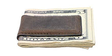 Load image into Gallery viewer, Magnetic Money Clip in Naturally Distressed Vintage Leather
