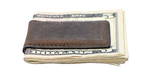 Magnetic Money Clip in Naturally Distressed Vintage Leather