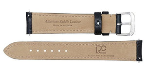 Padded Quick Release Watch Strap in American Saddle Leather