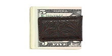 Load image into Gallery viewer, Magnetic Money Clip in Western Leather
