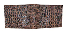 Load image into Gallery viewer, Bifold Wallet in Crocodile Print Leather
