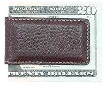 Load image into Gallery viewer, Magnetic Money Clip in Arizona Bison Grain Leather
