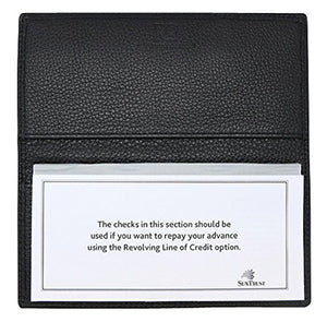 Checkbook Cover with Pen in Colorado Pebble Grain Leather