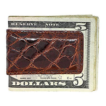 Load image into Gallery viewer, Magnetic Money Clip in Glazed Crocodile
