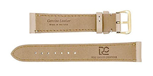 Padded Watch Strap in Soft Genuine Leather