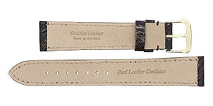 Padded Watch Strap in Western Print Genuine Leather