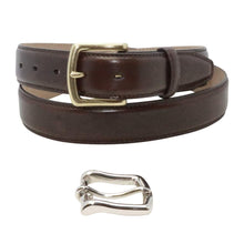 Load image into Gallery viewer, Men&#39;s Dress Belt in American Saddle Leather
