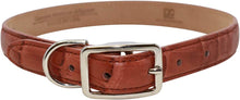 Load image into Gallery viewer, Dog Collar in Vegetable Tanned Millennium Alligator
