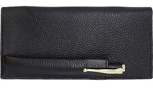 Load image into Gallery viewer, Checkbook Cover with Pen in Colorado Pebble Grain Leather
