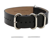 Load image into Gallery viewer, NATO Style Watch Strap in American Saddle Leather

