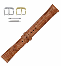 Load image into Gallery viewer, Padded Watch Strap in Matte Crocodile

