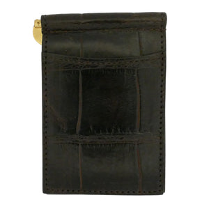 Three Piece Card Case and Key Fob Set in Matte Alligator